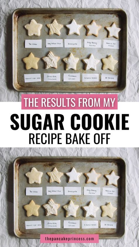 We've found the best sugar cookie recipe on the internet just in time for the holiday baking season! Find crisp and flaky, soft and chewy, pillowy and cakey, bronzed and crunchy sugar cookies–in other words, something for everyone! We took the top sugar cookie recipes created by big food creators, taste tested them so we can tell you which sugar cookies to bake this Christmas season. Click to find the best homemade sugar cookies to bake and decorate during the holidays. Simple sugar cookies. Worlds Best Sugar Cookie Recipe, Cookie Recipes Holiday, Cookie Recipe With Oil, Simple Sugar Cookies, Powdered Sugar Cookies, The Best Sugar Cookie Recipe, Sugar Cookies From Scratch, Pillsbury Sugar Cookies, Best Sugar Cookie