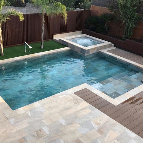 Small Pools Backyard, Dream Backyard Pool, Pools Backyard Inground, Pool Remodel, Hot Tub Backyard, Pool Landscape Design, Small Pool Design, Backyard Pool Landscaping, Deck Decorating Ideas