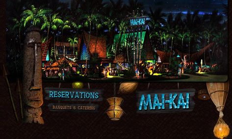 Polynesian Restaurant, Fort Lauderdale Restaurants, Tiki House, Tiki Restaurant, Tiki Culture, Mai Kai, Travel Florida, Tiki Bars, Tiki Bar Decor