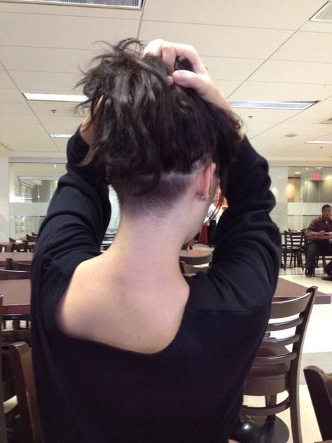 Undercut Haircut, Undercut Hairstyles Women, Undercut Long Hair, Shaved Hair Designs, Shaggy Hair, Undercut Hairstyles, Dye My Hair, Hair Reference, Shaved Hair