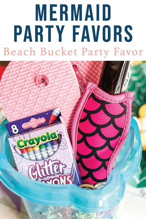 Make a sweet little mermaid party favor with the simple ideas and inspiration from Everyday Party Magazine #Mermaid #KidsPartyIdeas #LittleMermaid Easy Mermaid Party, Birthday Party Gift Bag Ideas, Mermaid Pirate Party, Mermaid Favor, Bubble Birthday Parties, Little Mermaid Party, Kids Party Ideas, Mermaid Pool Parties, 1st Birthday Party Favors