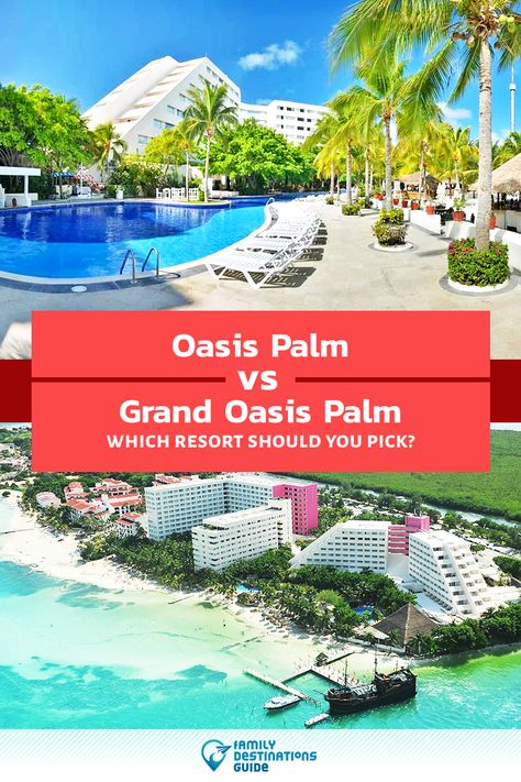 Thinking about a family vacation to Cancun and unsure whether to stay at Oasis Palm or Grand Oasis Palm? We’re FamilyDestinationsGuide and we’re here to help. In this head-to-head review, Oasis Palm vs Grand Oasis Palm, you’ll discover exactly which resort is best for you and your family - so you get memories that last a lifetime! #oasispalm #grandoasispalm #familyvacation #cancunresorts #cancun Oasis Palm Cancun, Grand Oasis Cancun, Cancun Vacation, Cancun Resorts, Family Destinations, Luxury Retreats, Best Resorts, Cancun, Oasis