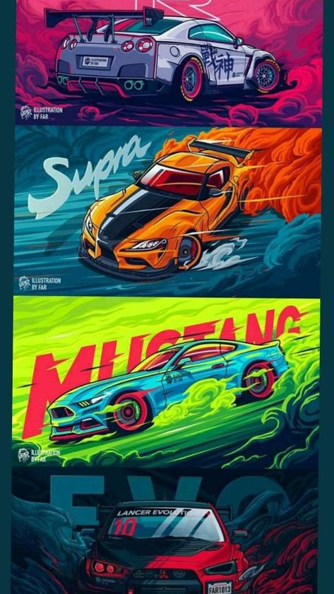 Art Work, Graphic Art, Cars, Color, Art