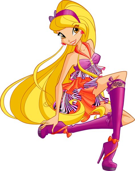 Stella Icon, Rainbow Group, Stella Winx Club, Winx Stella, Stella Winx, Las Winx, Klub Winx, Japanese Poster Design, Bloom Winx Club