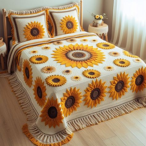 Best Crochet Floral Bedsheets for Your Bedroom Blanket Crochet Ideas, Floral Bedsheets, Crochet Bedsheets, Fast Crochet, Bedroom Blanket, Different Types Of Flowers, Bed Linens, Sofa Blanket, Blanket Crochet