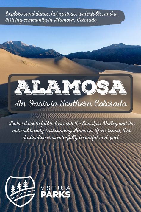 Alamosa: An oasis in Southern Colorado Alamosa Colorado, Vacation Places In Usa, La Travel Guide, Southern Colorado, North America Travel Destinations, Sand Dunes National Park, Scenic Road Trip, Visit Usa, Travel Bucket List Usa