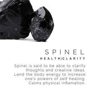 Spinel Crystal Meaning, Crystal Cards, Healing Ideas, Spinel Crystal, Stone Meanings, Black Spinel Bracelet, Spinel Stone, Gold Beaded Bracelet, Halloween Bracelet