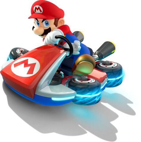 Mario from Mario Kart 8 Mario Kart Games, Nintendo Mario Kart, Mario Kart Wii, Wii U Games, Kirby Nintendo, Super Mario Kart, Nintendo Wii U, Switch Nintendo, Mario Kart 8