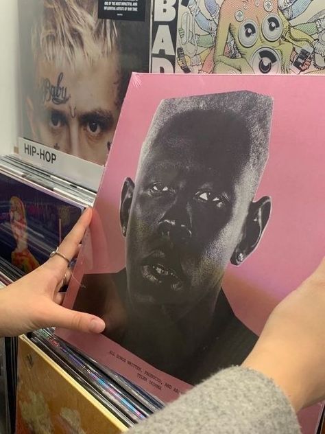 Vinyl Aesthetic, T Baby, Music Aesthetic, Tyler The Creator, Record Store, Music Stuff, Music Poster, My Vibe, Pink Aesthetic