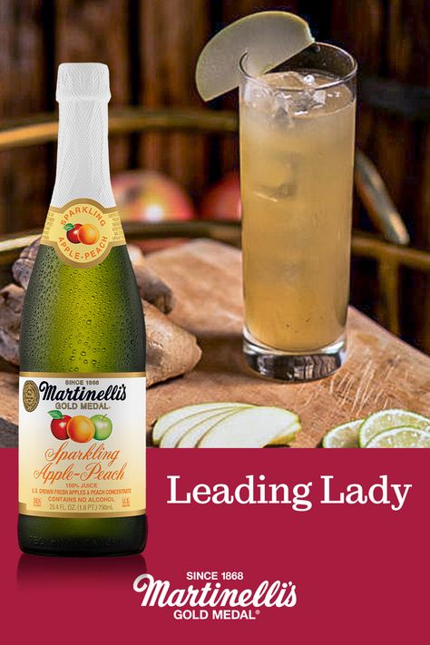 Lights, camera, action! Our “Leading Lady” cocktail was inspired by the Academy Awards and features our main star, Martinelli’s Sparkling Apple-Peach. Nothing says celebration like something bubbly! #Martinellis #awardshow #cocktail #peach Peach Cider, Peach Cocktail, Coffee Soda, Cider Cocktails, Awards Viewing Party, Sparkling Cider, Lights Camera Action, Viewing Party, Fresh Apples