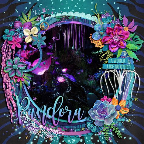 Pandora Cake, Avatar Tree, Avatar Theme, Disney Pandora, Scrapbook Gallery, Avatar Pandora, Disney Layouts, Disney Scrapbooking Layouts, Disney Scrapbook Pages