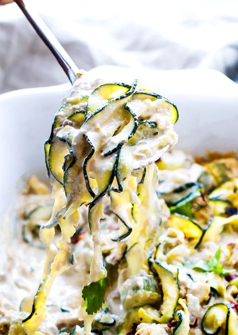 Zucchini Casserole with Tuna (Paleo, Whole30) | Cotter Crunch Quick Paleo Meals, Tuna Zucchini, Paleo Tuna, Zoodle Casserole, Homemade Comfort Food, Casserole Easy, Zoodle Recipes, Zucchini Casserole, Tuna Casserole