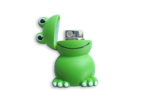 Novelty Lighters | Bell County Fire Marshall Wants To Ban Novelty Lighters Cute Lighter Designs, Frog Lighter, Novelty Lighters, Sanrio Lighter, Novelty Lighter, Frog Things, Frog Salt And Pepper Shakers, Frog Stuff, Frog House