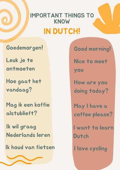 How To Learn Dutch, Learning Dutch Language, Dutch Language Learning, Dutch Learning, Dutch Phrases, Danish Language, Netherlands Language, Language Journal, Small Poems