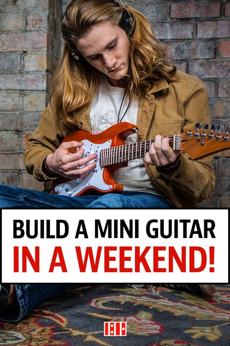 Homemade Electric Guitar, Mini Electric Guitar, Build Your Own Guitar, Diy Electric Guitar, Diy Guitar Amp, Electric Guitar Kits, Guitar Diy, Diy Guitar, Honey Diy