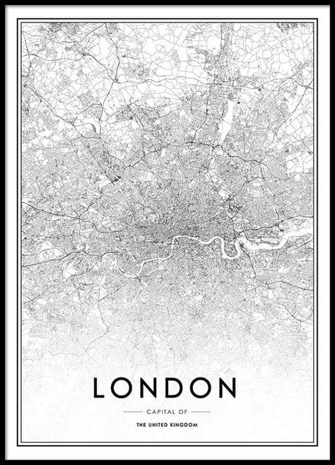 London 1 Print Desenio Wall Art London Map Art, Lisbon Map, Amsterdam Map, London Poster, World Map Poster, Gold Poster, London Map, Breakfast At Tiffanys, London Print