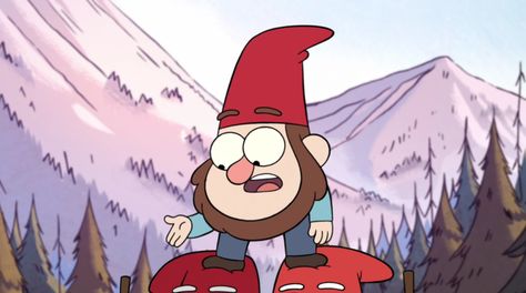 Gnomes are humanoid creatures in Gravity Falls. They appear in the episode "Tourist Trapped... Gravity Falls Forest, Gravity Falls Gnome, Humanoid Creatures, Disney Wiki, Disney On Ice, Mabel Pines, Journal 3, Bill Cipher, Tourist Trap