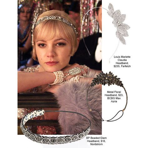 Gatsby Hair Accessories = WANT Great Gatsby Hairstyles, Look Gatsby, Great Gatsby Headpiece, Gatsby Hair, Gatsby Headband, 1920s Headpiece, Great Gatsby Dresses, Great Gatsby Fashion, Headpiece Diy