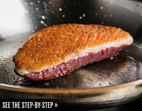 How to Cook Duck Breast | Tasting Table - explanation and recipe Roasting A Chicken, How To Cook Duck, Duck Breast Recipe, Seared Duck, Duck Breast, Roast Duck, Duck Recipes, How To Cook Potatoes, Game Food