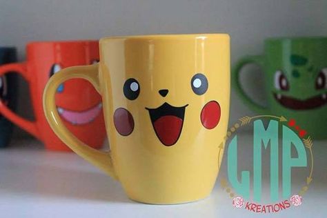 Handmade Pokemon Coffee Mug Pokemon Pottery Painting, Pokemon Cup, Pokemon Merch, Pokemon Mug, Ceramic Cafe, Kids Mug, Trendy Water Bottles, Pixel Art Pokemon, Diy Pottery Painting