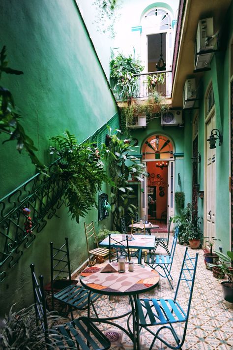 Cutest little patio corner in our homestay in Havana shot by Lily Rose on our trip Cuban Decor, Cuban Architecture, Tattoo Modern, Cuba Photography, Colonial Architecture, Humble Abode, Future House, Havana, Cuba