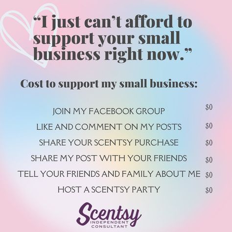 It’s not just about making a purchase. Helping me get my name out there helps me just as much! #scentsy #scentsyconsultant #smallbusiness #supportsmallbusiness #share #like Good Morning Scentsy Quotes, Scentsy Business Names, Good Morning Scentsy, Scentsy Quotes, Scentsy Facebook Cover, Independent Scentsy Consultant, Scentsy Oils, Support My Small Business, Scent Warmers