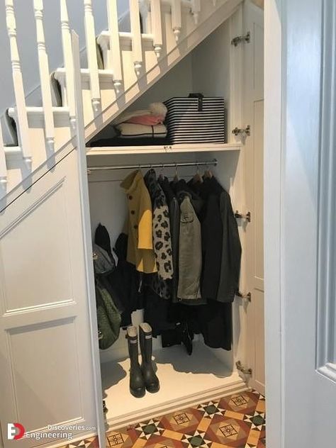 Under Stair Storage Ideas, Stair Storage Ideas, Stairway Storage, Understair Storage, Under Stairs Nook, Under Stairs Storage Solutions, Under Stair Storage, Room Under Stairs, Stair Nook