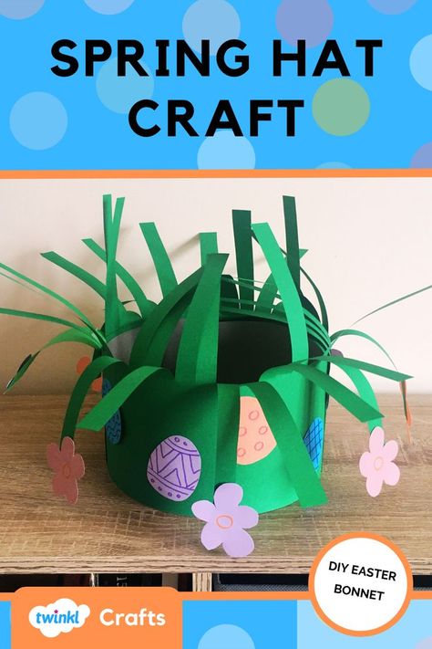 Spring Hat Parade, Hat Crafts For Kids, Hat Activity, Easter Bonnet Parade, Spring Costume, Easter Hat Parade, Craft Spring, Spring Bonnet, Easter Crafts For Toddlers