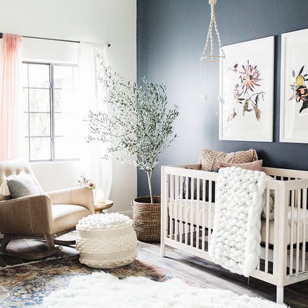 12 Colorful Gender-Neutral Nursery Palettes Gender Neutral Nursery Colors, Neutral Nursery Colors, Woodlawn Blue, Gender Neutral Nursery Design, Nursery Design Neutral, Nursery Paint Colors, Small Nursery Ideas, Gender Neutral Baby Nursery, Baby Nursery Inspiration