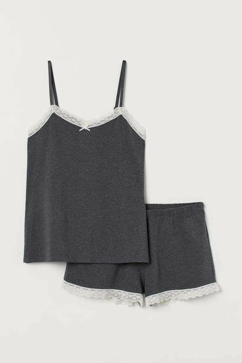 Pajama Fashion, Cute Sleepwear, Cute Pajama Sets, Strappy Top, Cute Pajamas, Lady Grey, Pyjama Set, Dream Clothes, Pajamas Women