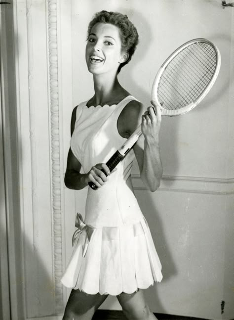 Jinx Falkenburg, Althea Gibson, American Athletes, Ginger Rogers, Vintage Tennis, Maria Callas, Tilda Swinton, Tennis Fashion, Couture Mode