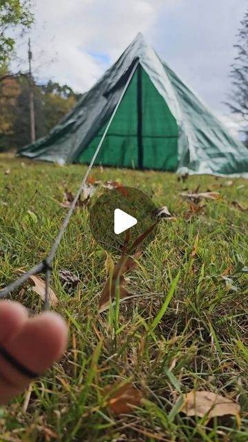 John on Instagram: "Making a tent out of a big tarp ⛺️ #outdoors #camping #tent #tarp #tarptent #bushcraft #campinglife #selfreliance #outdoorlife #offgrid #reels #survival #survivaltips #backpacking #woodsman #wildernessliving" Camping Survival Tips, Tree Tent Camping, Diy Tent Camping, Tent Hacks, Survival Tent, Tarp Shelters, Tent Camping Hacks, Camping Tarp, Survival Hacks