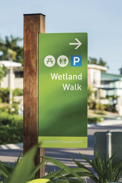 Cardwell wayfinding Campus Signage, Trail Signage, Damac Hills, Monument Signage, Park Signage, Toronto Zoo, Wayfinding Signage Design, Signage And Wayfinding, City Branding