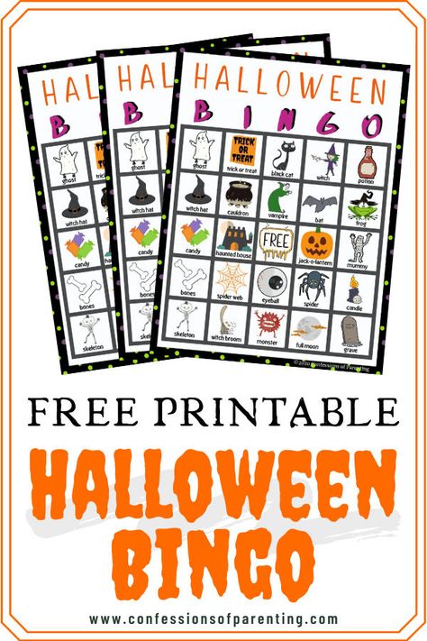 Get your free printable Halloween Bingo cards for a ghoulishly good time! Perfect for parties and classroom fun. Halloween Bingo Free, Bingo Printable Free, Halloween Bingo Printable, Bingo Ideas, Bingo Free Printable, Halloween Bingo Game, Halloween Bingo Cards, Free Bingo Cards, Bingo For Kids