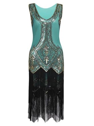 1920s Dress – Retro Stage - Chic Vintage Dresses and Accessories Diy Flapper Dress, 1920s Formal Dress, 1920s Formal Dresses, 1920s Dress Vintage, 1920s Gown, 1920s Vintage Dresses, Retro Stage, Fringed Dress, Flapper Dresses