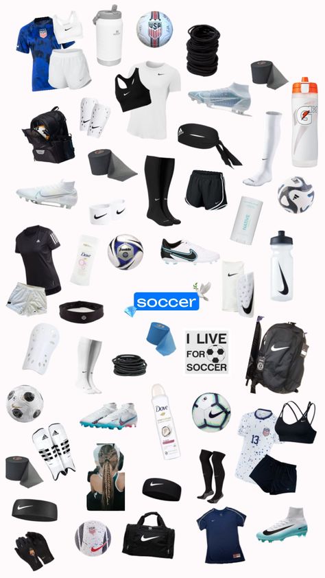 #myfirstshuffle Soccer Training Outfits, Soccer Aesthetic, Soccer Essentials, Soccer Practice Drills, Best Soccer Cleats, Sport Fits, Soccer Hair, Football Bag, Soccer Accessories