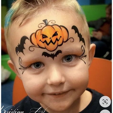 Autumn Face Paint, Pintura Facial Halloween, Fall Face Painting Ideas, Simple Halloween Makeup, Kids Halloween Face, Face Painting Halloween Kids, Halloween Face Paint Designs, Easy Halloween Face Painting, Halloween Makeup Tutorials