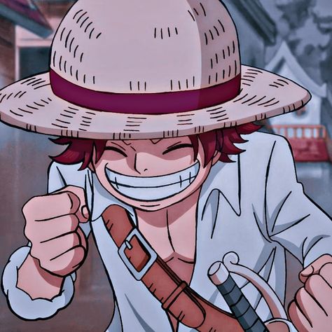 Shanks Icon, Red Hair, Red, Anime, Hair