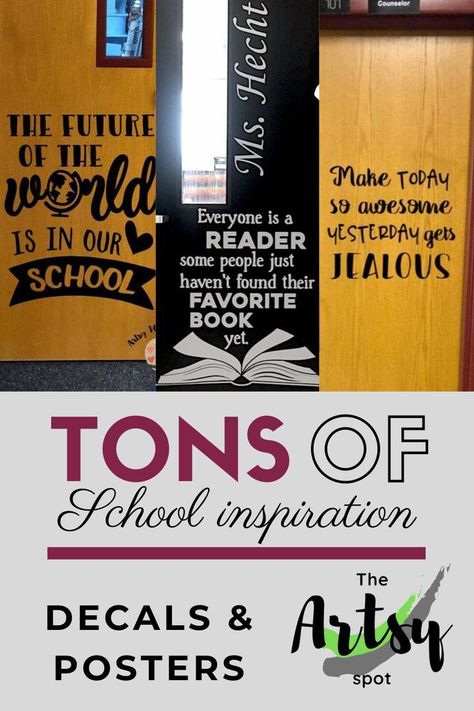 Classroom Door Quotes, Classroom Wall Decals, School Foyer, Classroom Wall Quotes, Teacher Decals, Middle School Quotes, Be Kind Quotes, Kind Quotes, School Nurse Office