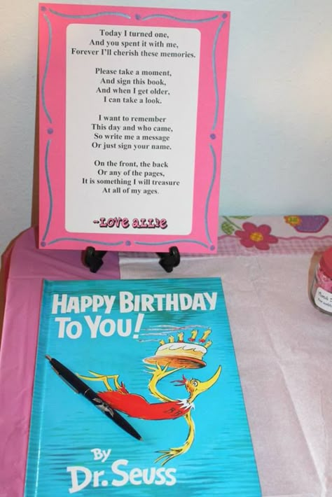 1st Birthday, book for guests to sign Sign A Book For Birthday, Please Sign My Birthday Book, Sign Book For 1st Birthday, First Birthday Party Memory Ideas, First Birthday Guest Book Sign, Birthday Games For 1st Birthday, Fun 1st Birthday Ideas, 1st Birthday Guest Sign In Ideas, First Birthday Party Itinerary