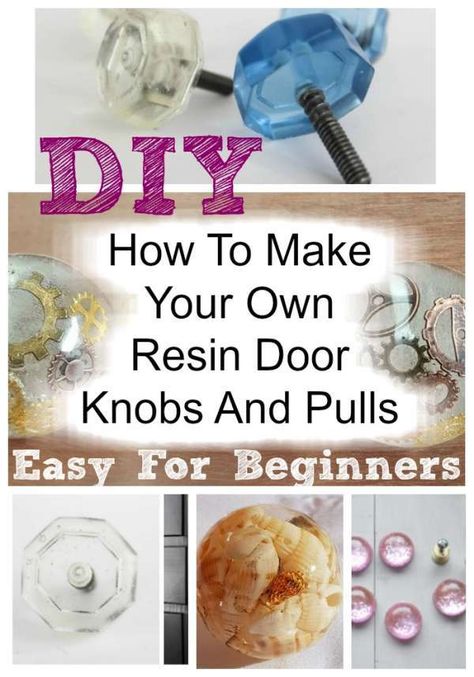 Doorknob Ideas, Home Made Glue, Mixed Media Resin Art, Resin Art Tutorial, Resin Door, Diy Door Knobs, Craft Patterns Free, Resin Pendant Diy, Diy Knobs