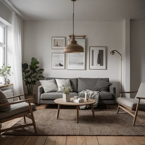 Scandinavian Sofa Design Living Rooms, Small Japandi Living Room Design, Light Living Room Ideas, Scandanavian Interiors Living Room, Minimalist Scandinavian Living Room, Scandi Style Living Room, Scandinavian Living Room Ideas, Dark Wood Floors Living Room, Scandinavian Living Room Design