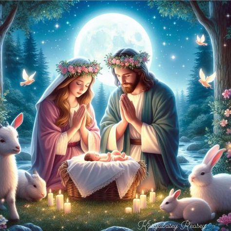 Nativity Of Jesus Christ, Nativity Scene Pictures, Mother Mary Pictures, Nativity Of Jesus, Jesus Is Risen, Jesus Artwork, Jesus Christ Artwork, Blessed Mother Mary, Christmas Jesus