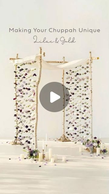 Ling's Moment | Artificial Floral & Wedding Decor on Instagram: "As they float gently in the breeze, these suspended flowers in Lilac & Gold create a dreamy, romantic atmosphere.  This simple DIY is unique and impactful, helping you to create the perfect backdrop for your dream wedding ceremony 💜 . . . . . #lingsmoment #artificialflower #flowerdecoration #diyflowers #instawedding #diywedding #roses #weddingflowers #weddingdecor #weddingplanning #wedding2023 #weddinginspo #weddinginspiration #ohwowyes #ido" Floating Flower Backdrop Diy, Floating Flower Backdrop, Suspended Flowers, Dream Wedding Ceremony, Floral Wedding Decor, Floating Flower, Floral Wedding Decorations, Eco Wedding, Floating Flowers