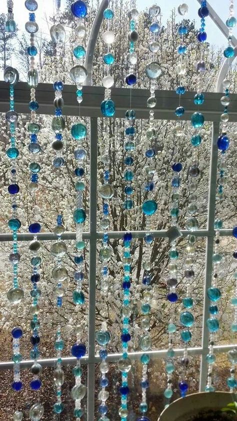 Shell Bead Curtain, Lesbian House, Bead Curtains, Bead Curtain, Door Beads, Diy Suncatchers, Beaded Curtain, Coastal Dining, Decor 2023