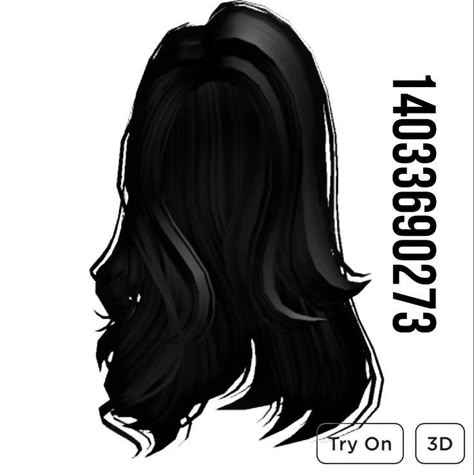 Black Hair Id Roblox, Brookhaven Codes, Roblox Brookhaven, Black Wavy Hair, Hair Codes, Photography Editing Apps, Y2k Hair, Side Swept Hairstyles, Cabello Hair