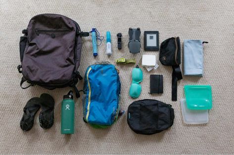 This is the only packing list for long-term travel you will need. Minimalist Travel Packing, Essential Packing List, Travel Light Packing, Packing Essentials List, Long Term Travel, Carry On Size, Packing Checklist, Minimalist Travel, Walking Sandals