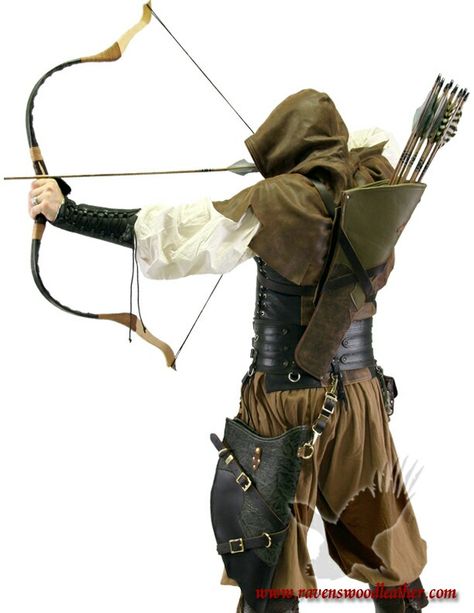 Archer Outfit, Archery Outfit, Archery Poses, Medieval Archer, Horse Bow, Elf Ranger, Medieval Cloak, Medieval Cosplay, Recurve Bows