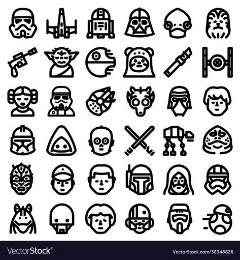 Simplistic Star Wars Tattoo, Star Wars Stick And Poke Tattoo, Chewbacca Tattoo Ideas, Star Wars Silhouette Templates, Star Wars Doodle Art, Cute Star Wars Doodles, Starwars Flash Tattoos, Star Wars Small Tattoo, Star Wars Cartoon Drawings