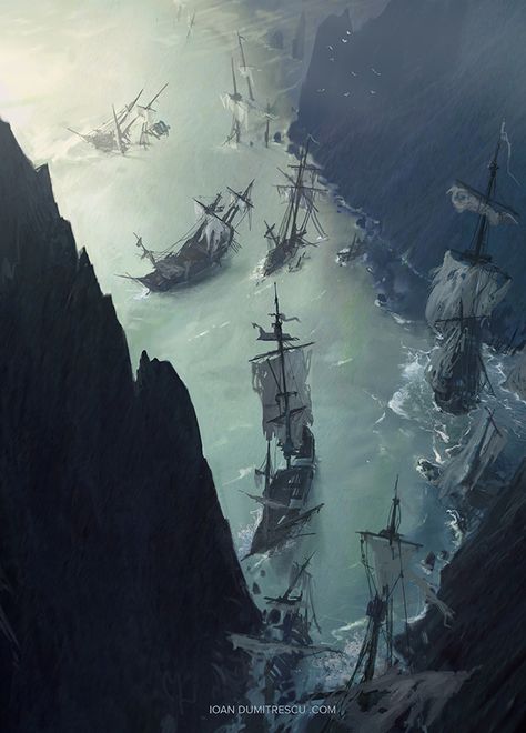 Pirate Aesthetic, Navi A Vela, Pirate Art, Conceptual Illustration, Pirate Life, Fantasy Places, Arte Fantasy, Tall Ships, Pirate Ship